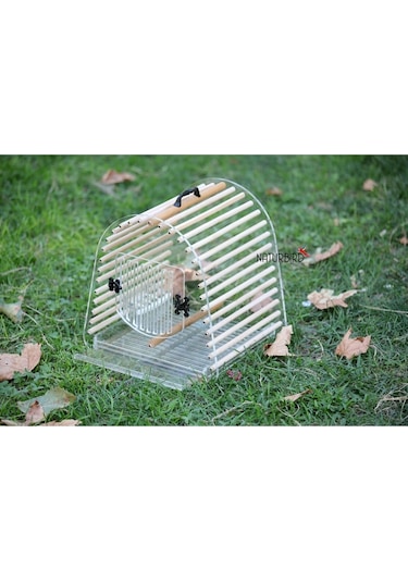 Naturbird Şeffaf Kuş Taşıma Kafesi