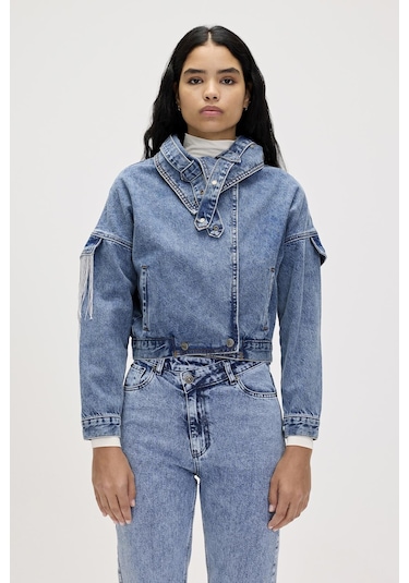 Scarlett Denim Mavi Kadın Ceket-mavi Mavi