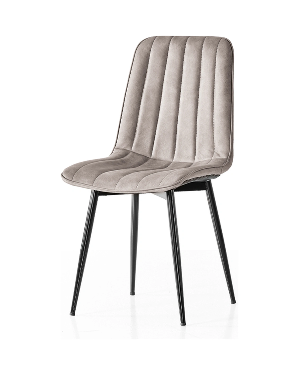 Dengema Berlin 87 Açılır Masa Takımı Ceviz Desen, Siyah Ayak, 80 130 180 Cm, 4 Togo Sandalyeli Ceviz Desen - Siyah Ayak