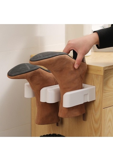 Pazly Suntek 2x Raflı Ev Giriş Yolu İçin Önyükleme Beyaz Raf Sistemi Beyaz