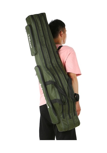 Pazly 3 Bölme Dayanıklı Balıkçı Çantası - Oxford Kumaş, Metal Fermuarlı Balıkçılık Aksesuarları İçin