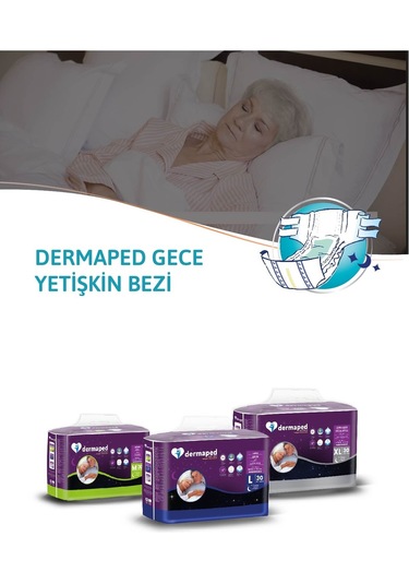 Dermaped 10 Damla Gece Hasta Bezi Xlarge 60 Adet XL