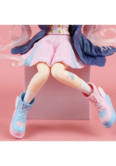 Conventions1 Yeni Hatsune Miku Anime Figürü Pembe Sakura Oturma