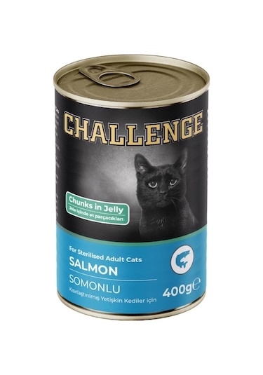 Challenge Somonlu Kısırlaştırılmış Yetişkin Kedi Konservesi 400 Gr