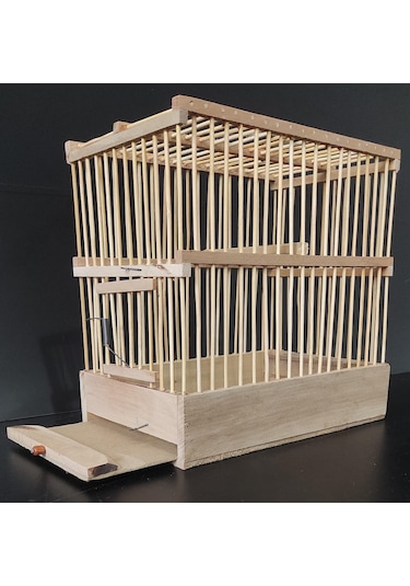 Çotanaklar Kafes Ahşap Cezaevi Kafesi 28 x 26 x 17 CM