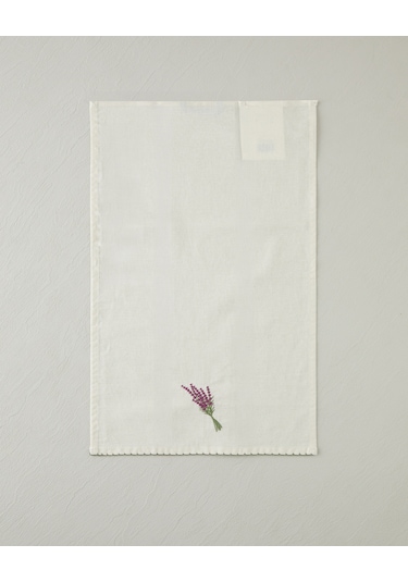 English Home Lavispera Pamuk Polyester Nakışlı Kurulama Bezi 30x50 Cm Mor