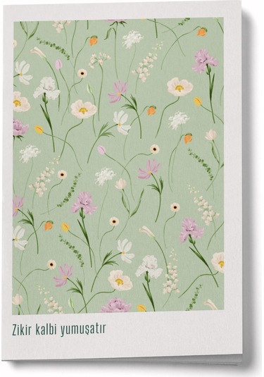 Zikir Kalbi Yumuşatır Mini Defter Çok Renkli