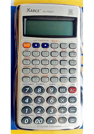 Karce KC-FN200 Finansal Fonksiyonlu Hesap Makinesi