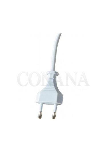 E14 Duylu 3 Metre Yerpuarlı Aç Kapat Anahtar Fişli Seyyar 2x0,50 Beyaz