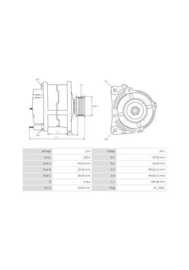 12v Alternatör Dinamo Delco Tipi 100 A Soketli 2 Fiş Dfm Rcv Chevrolet-opel Astra J/ınsıgnıa-vw