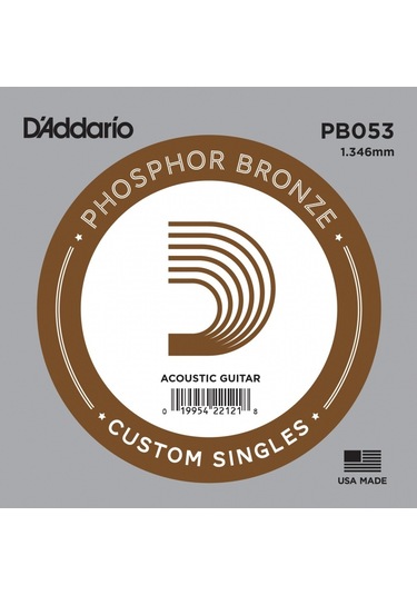 Daddario Pb053 Phosphor Bronze .053 Akustik Gitar Tek Tel