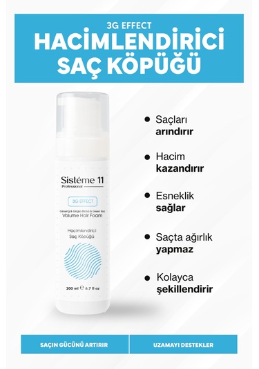Sisteme 11 Hacimlendirici Köpük 200 Ml