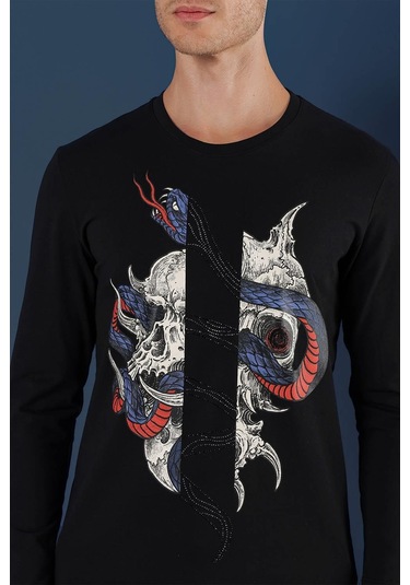 Ts 865 Siyah Spor T-shirt Siyah