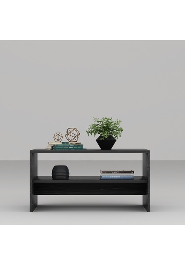 Apollon Orta Sehpa Siyah Mermer Desen Siyah Mermer Desen