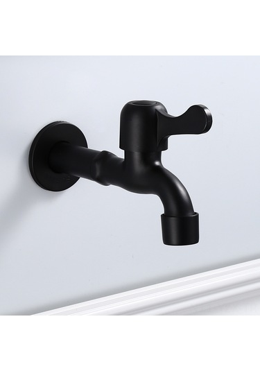 Yaozixa 304 Çelik Tek Soğuk Su Hızlı Açık Kran - Kısa Tip Ev Çamaşır Makinesi Su Armatürü