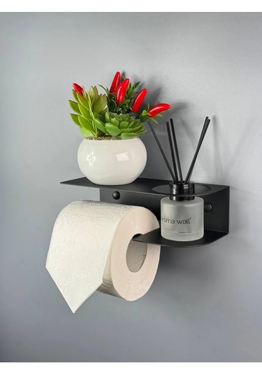 Osmos Inzınırıng Raflı Tuvalet Kağıdı Tutucu 171772391 Siyah