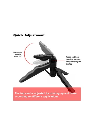 Singree Taşınabilir Mini Tripod - Akıllı Telefon Tutuculu Hafif Seyahat Desteği Diğer