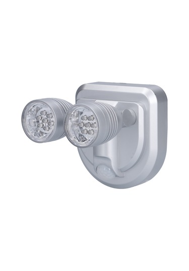 Shineyee Silver Hx-21 İki Kafa Ayarlanabilir İnsan Vücut Sensörlü Led Lambası - Karanlıkta Otomatik Aktivasyon, Enerji Tasarruflu, Kolay Kurulum - Odalar, Dolaplar, Koridorlar İçin Diğer