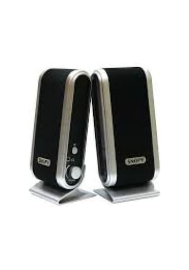 Snopy SN-820 Siyah Gümüş Lcd Usb Speaker İnce Tasarım
