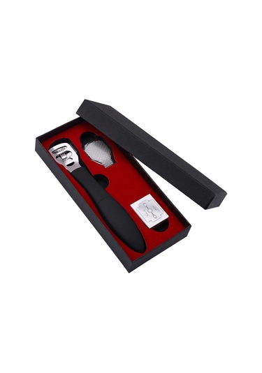 Shineyee Paslanmaz Çelik 2'li Fonksiyonlu Ayak Törpüsü - Ölü Deri Ve Nasır Temizleme Aleti