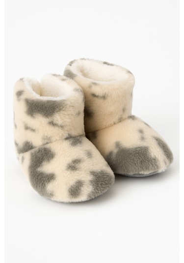 Çocuk Ve Bebek Panduf, Kışlık Peluş Bot, Yumuşak, Sıcak Tutan, Kaymaz Tabanlı Ev İçi Patik, Ev Botu Haki