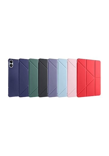 Nourthkiingdom Poco Pad Kılıf Nrtk Tri Folding Kalem Bölmeli Standlı Kılıf - Mor Diğer