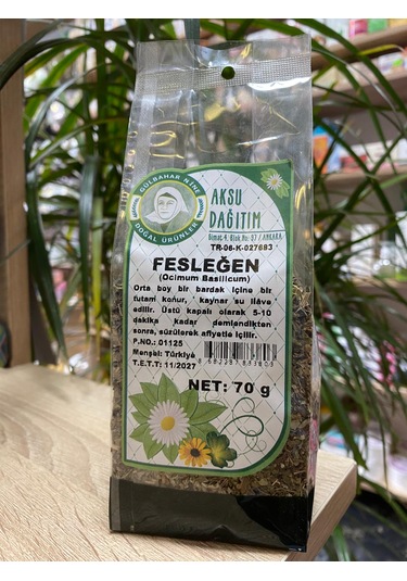 Aksu Dağıtım Fesleğen Kurusu 70 Gr