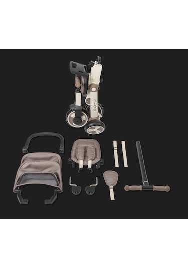 Micro 4 in 1 Katlanabilir Bebek Bisikleti -Latte