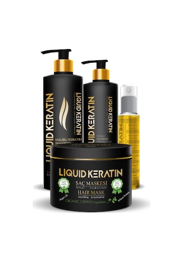 Liquid Keratin Kabaran ve Zor Taranan Saç Bakım Seti