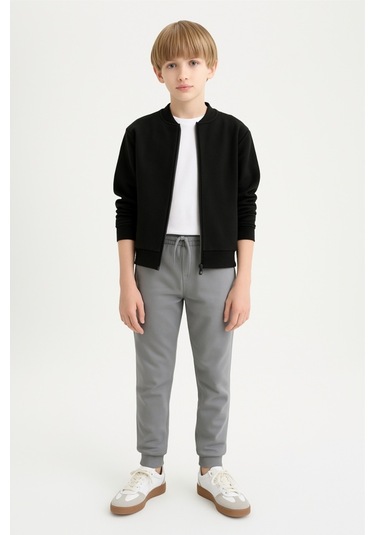Ahengim Erkek Çocuk Basic Jogger Paça Okul Eşofman Altı Ak-2350 Gri