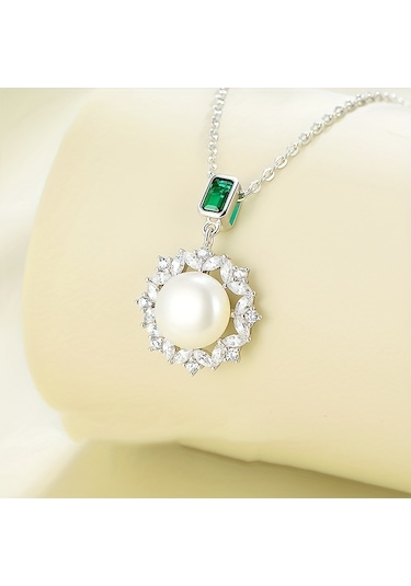 İnci Kolye Niş Tasarım Zincir Takı Gümüş