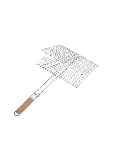 Fortunelane Balık Izgara Sepeti, Katlanır Paslanmaz Çelik Barbekü Sepeti Balık Sebzeleri Karides