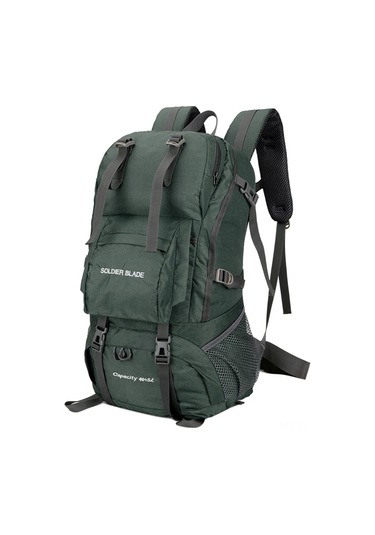 Dianziye 45l Nylon Dayanıklı Sırt Çantası - Su Geçirmez, Ayarlanabilir Askılı, Bol Cepli Outdoor Çanta Yeşil