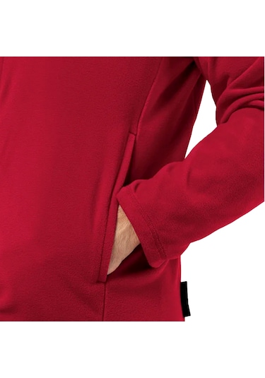 Jack Wolfskin Erkek Polar Ceket Taunus Fz Bordo Tam Fermuar Bordo Bordo