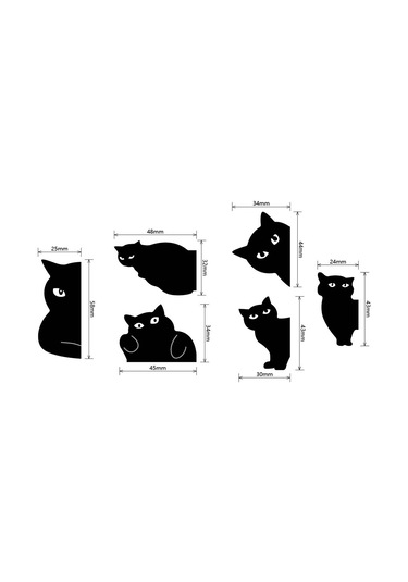 Manyetik Ayraç, Meraklı Kedi Renk Siyah, Orijinal Ayraç, Sp