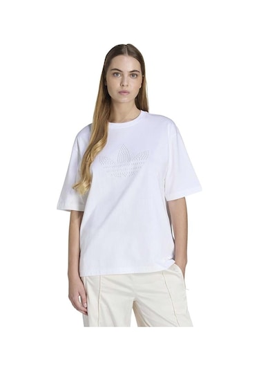 Adidas Pearl Tee Kadın Beyaz T-shirt Ke3428