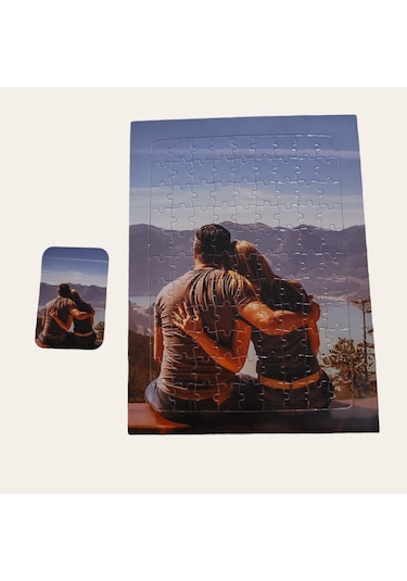 Kişiye Özel Puzzle 99 Parça A4 Ebatında Yapboz Magnet Ve Ayaklık