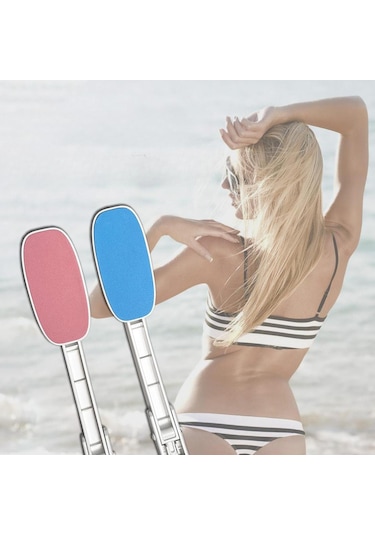 Suntek Sırt Losyonu Aplikatörü Uzun Saplı Güneş Kremi Pembe