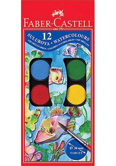 Faber-Castell Küçük Boy Sulu Boya 12'li 125011