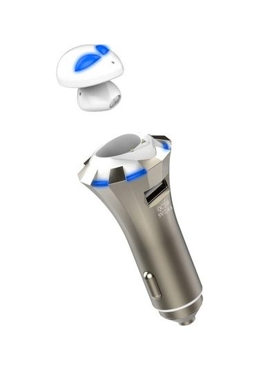 Sones A8 3'ü 1 Arada Bluetooth Kulaklık Ve Güvenlik Çekiç Ve Araç Şarj Cihazı, Eller Serbest Arama Desteği Ve Usb Hızlı Şarj Cihazı Fonksiyonu