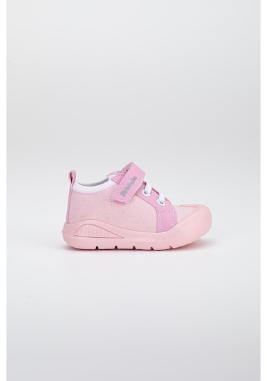 Şirinbebe Şiringenç Keten Pembe Kız İlkadım Bebek Çocuk Ayakkabısı-2896-pembe Pembe