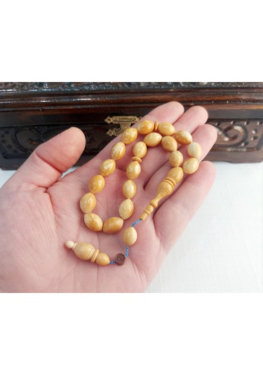 İbrahim Uysal Usta İmzalı Maskot Beyaz Saray Kuka Tesbih 9x12.5