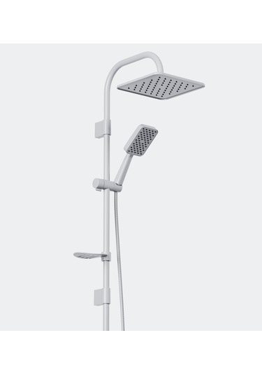 Robot Duş Seti Beyaz Tepe Duş Sistemi Yağmurlama Sistemi Paslanmaz Beyaz
