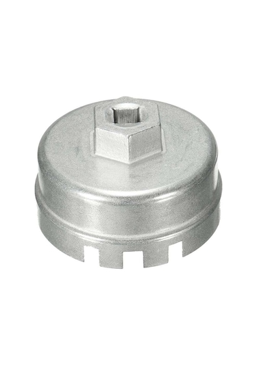 Sones 64.5mm Alüminyum Yağ Filtresi Anahtarı Kapağı Soket Sökücü Aracı Lexus Toyota Corolla Highlander Rav4 Camry Evrensel Konut Gümüş