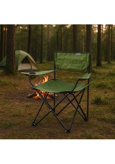 Eco Ergonomik Katlanır Kamp Sandalyesi Haki
