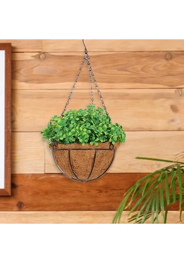 Pazly Yapılı Yapay Suntek Saksı Dekoratif Oturma Dört Bitki Askı 40cmx25cm Cw 40cmx25cm