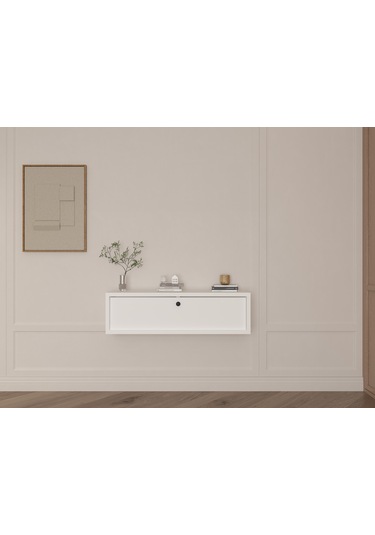 Duvar Montajlı Dresuar Beyaz