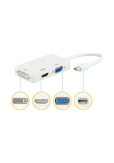 Platoon Pl-7241 Mini Displayport To Hdmı 4k 2k Dvı To Displayport To Vga Çevirici