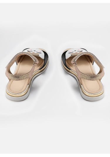 Gold Cat 3d Simli Kız Sandalet Sarı