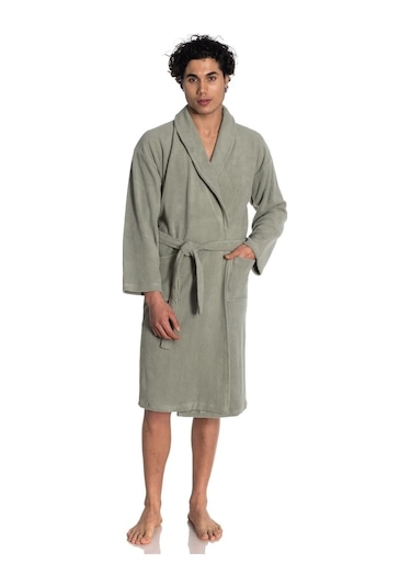 Erkek Şal Yaka Sabahlık - Yeşil